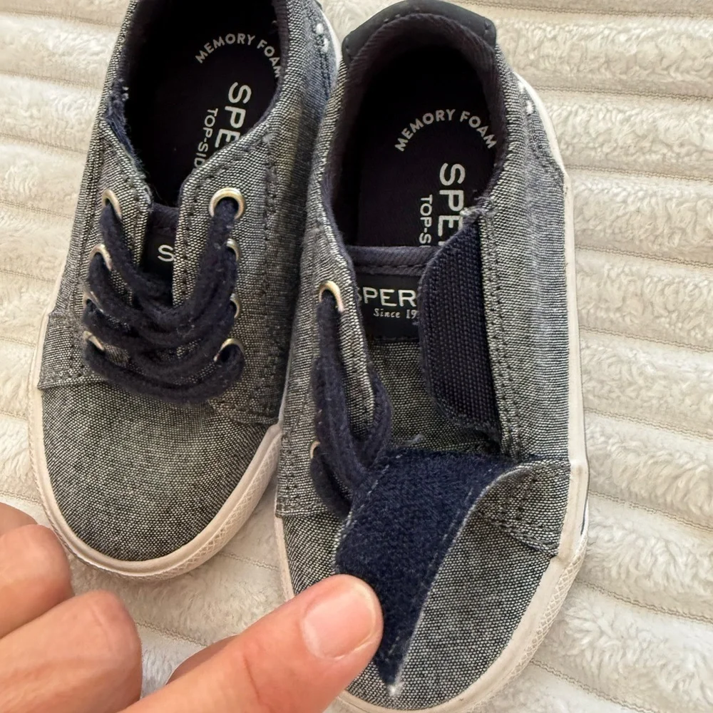 Sperry Kids' Navy Slip On Shoes